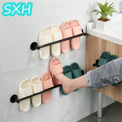 SXH ห้องน้ำชั้นวางรองเท้าแตะหมัดฟรีห้องน้ำติดผนังการจัดเก็บสิ่งประดิษฐ์ห้องน้ำรองเท้าชั้นวางท่อระบายน้ำชั้นวางห้องน้ำเก็บเข้าลิ้นชัก