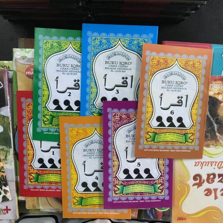 Buku IQRO-Cara Cepat Belajar Membaca Al-Qur'an Jilid 123456 | Lazada ...