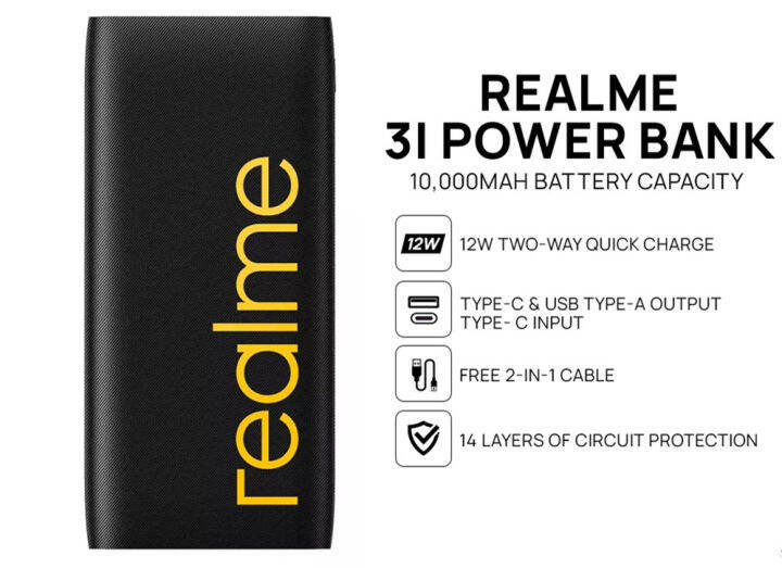 realme power bank 3i 10000mah