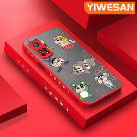 YIWESAN เคสสำหรับ Xiaomi 10T 10T 10T Pro Redmi,เคส K30s การ์ตูนสีเทียน Shin-Chan เคสโทรศัพท์เนื้อแข็งกันกระแทกขอบเคสป้องกันเลนส์กล้องคลุมทั้งหมด