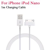 สายชาร์จสำหรับซิงค์ข้อมูล USB 1ม. เหมาะสำหรับ Apple 4 4S 3G Ipod Nano Ipad 2 3สายชาร์จนาโนอะแดปเตอร์สัมผัส