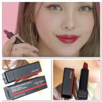 Shiseido Modern Matte Powder Lipstick Mini #516 Exotic Red 2.5g. ชิเซโด้  ลิปสติกเนื้อแมท ให้สีสันสดชัด บางเบาเนียบเรียนไปกับริมฝีปาก ปกปิดแบบ Full-coverage