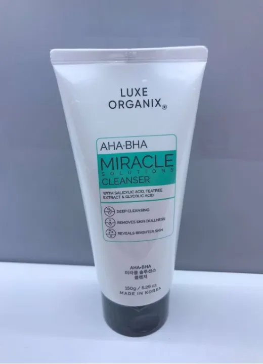 Luxe Organix Miracle Solutions Ahabha Gel Cleanser 150g Lazada Ph 8523