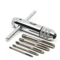 【HOT】ﺴ Adjustable T-Handle Ratchet Holder Wrench for M3-M8 3mm-8mm Machine Screw Thread Metric Plug T-shaped