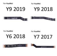 สายพานเมนบอร์ดสำหรับ Huawei Y9 Prime 2019 Y9 2019 Y9สำหรับ Huawei 2018 Y6 2018 Y6 2019 Pro Y6 2019 Y7 2017 Y7 2019 Y7 Prime 2019 Y7 Pro 2019 Y7A เมนบอร์ดเชื่อมต่อ LCD สายเคเบิลแบบยืดหยุ่นชิ้นส่วนอะไหล่สำรอง