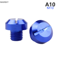 MARBIT 2 Pack รถจักรยานยนต์ CNC อลูมิเนียม M10 Mirror Hole plug screw Mirror Bracket