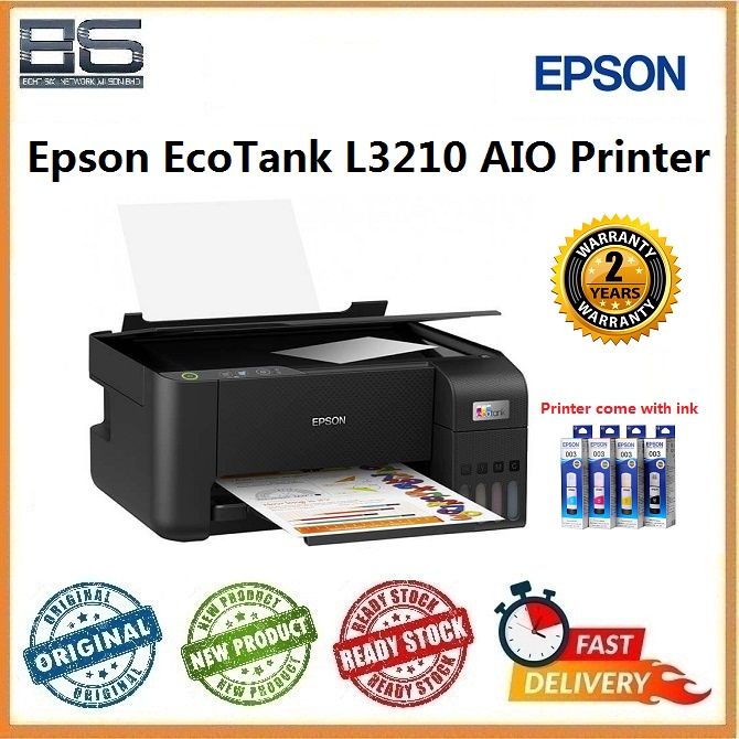 Epson Ecotank L3210 L3250 All In One Ink Tank Printer Print Scan Copy Wifi Direct Lazada 6179