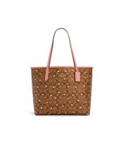 กระเป๋าสะพายไหล่ COACH C3240 CITY TOTE IN SIGNATURE CANVAS WITH HEART FLORAL PRINT (IMSHU)