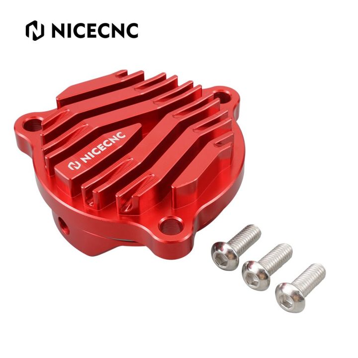 nicecnc-motoross-pelindung-penutup-filter-oli-mesin-billet-สำหรับรถฮอนด้า-xr650l-xr-650-l-650l-1993-2023-2022-2021-2020-aksesori-merah
