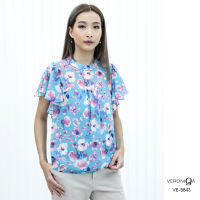 VERONIQA Blouse VE-B843 ชิฟฟอนปริ้นท์ แขนสั้น IGPU22-3