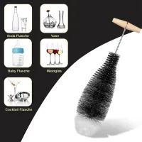 Cup Brush Milk Bottle Brush Scrubber Glass Cleaner Kitchen Cleaning Tool Handle Drink Wineglass Bottle Glass Cup Cleaning Brush Cleaning Tools