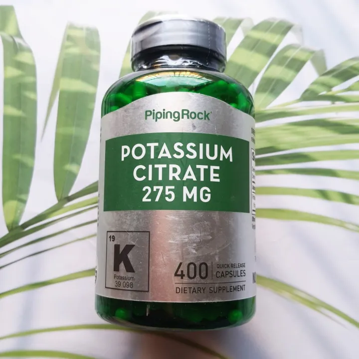 โพแทสเซียม Potassium Citrate 275 mg 400 Quick Release Capsules