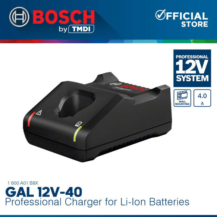 BOSCH Professional Battery Charger Solo Asea GAL 12V40 1600A01B8X BLC