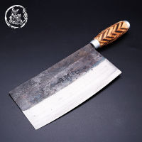 Handmade Chinese Kitchen Knives High Carbon Forged Kitchen Cleaver Wood Handle Slicing Knife Traditional Cooking Tools?พร้อมส่ง?แฮนด์เมดจีนมีดครัวคาร์บอนสูงปลอมมีดครัวด้ามไม้ตัดมีดเครื่องมือทำอาหารแบบดั้งเดิม