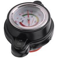 High Pressure Radiator Cap with Temperature Gauge, 1.8 Bar Radiator Cap 25.6Psi for Honda, Kawasaki, Suzuki, Yamaha