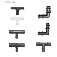 ☼▥❒ 10/16/20mm Garden Hose Connector Reducing Tee Elbow Barb Hose Water Splitter 3-way Pipe Adapter Irrigator Fitting 1/2 3/4 10pcs