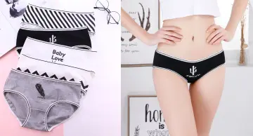 Women panties with cute heart underwear bikini Vector Image
