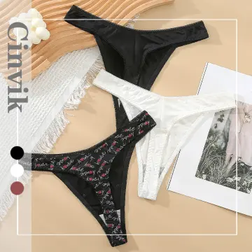 CINVIK Sexy Lace Underwear for Women Seamless See-Through Bikini, High Cut No  Show Panties, Size 4XL 