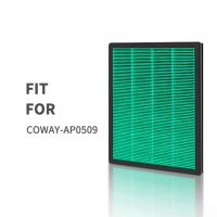 กรองผ้าฝ้ายและ HEPA กรองเปลี่ยนกรองสำหรับ Coway เครื่องฟอกอากาศ AP-0509DH AP-0509ชุด