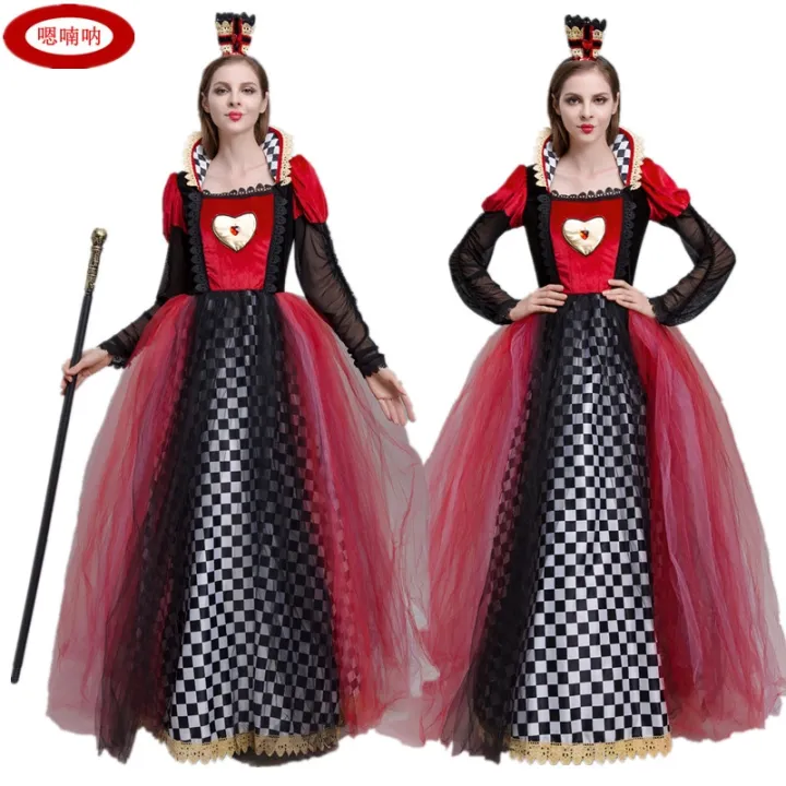 Anime Alice in Wonderland Queen of Hearts cosplay costume female adult ...