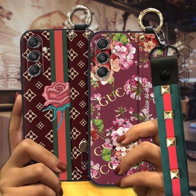 Phone Holder ring Phone Case For Samsung Galaxy M34 5G/SM-M346B Lanyard Soft case Shockproof classical Dirt-resistant