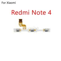 ปุ่มปรับระดับเสียงปุ่มเปิดปิดสายเคเบิ้ลยืดหยุ่นสำหรับ Xiaomi Redmi 3 3S 4A Note 2 3 4 5 Plus Pro 4X S2