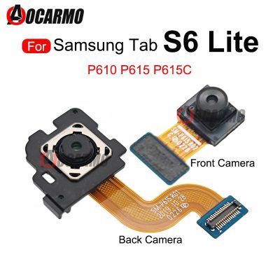 ด้านหน้าหันหน้าไปทางด้านหลังกล้องสายยืดหยุ่นสําหรับ Samsung Galaxy Tab S6 Lite P610 P615 P615C ส่วนซ่อมกล้อง Fullset