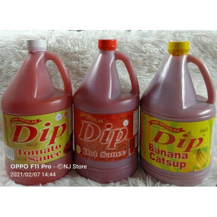 DIP TOMATO SAUCE/ HOT SAUCE/ BANANA CATSUP 1 GALLON Lazada PH