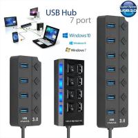 USB Hub 4/7 Port Expander Adapter USB 3.0 Hub Multi USB Splitter 2.0 Hab 3 Hub 3.0 Multiple USB3.0 USB-Hub Card Reader For A2D5