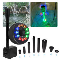 15W Submersible Water Pump 220V Garden pompe aquarium 12 LED Water Fountain Pump Filter Fish Pond Aquarium Tank Fountain Decor