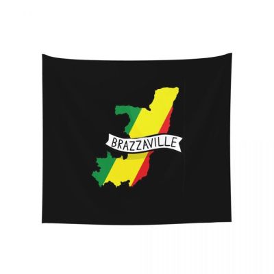 Congo Brazzaville พรมคุณภาพพรมผนังลายธงพิมพ์ลายภาพวาดแบบแขวน R300แปลกตลก