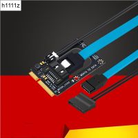 mSATA to SATA Riser Board Adapter with 7pin SATA3.0 Extension 5V Power Supply Cable Mini SATA to SATA Converter for 2.5 SSD HDD