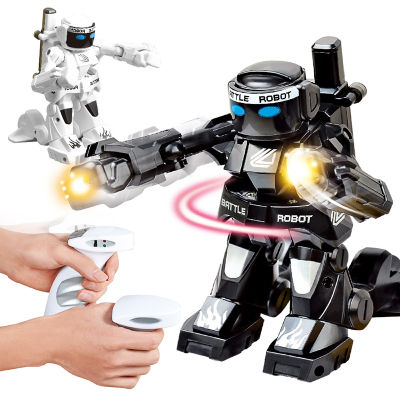 2.4กรัมร่างกายความรู้สึกต่อสู้หุ่นยนต์ควบคุมระยะไกล RC อัจฉริยะหุ่นยนต์ต่อสู้ของเล่นสำหรับเด็กของขวัญของเล่นพร้อมกล่องแสงและเสียงนักมวย