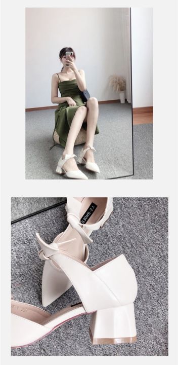 พร้อมส่ง-sz-36-40-มี-bigsize-มีเก็บเงินปลายทาง-women-shoes-รองเท้าส้นสูง-2-5-นิ้ว-แบบสวย-ดูดี-ใส่สบายค่ะ