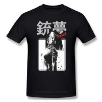 T-Shirt for Men Gunnm 100 Cotton Battle Angel Alita Comics Business Jump T Shirt 6XL Funny Clothes