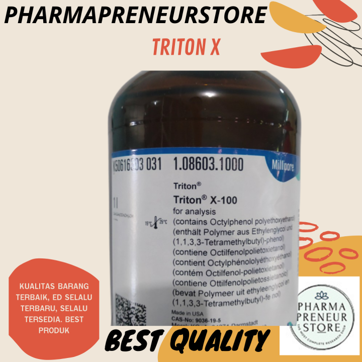 TRITONE X 100 / TRITON X 100 PRO ANALISA 10 GRAM KEMASAN MERCK BEST