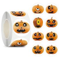 Halloween Stickers for Kids 500pcs Halloween Stickers for Scrapbooking 2.5cm/0.98inch Halloween Round Circle Face Stickers for Envelopes Gift Packs Greeting Cards Scrapbooking modern