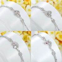 [COD] Qiaolanxuan four-leaf clover bracelet for women diamond all-match silver-plated fox gift factory wholesale