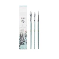 HIMI Gouache Paint Brushes Set 3 Pcs for Acrylic Oil Watercolor Face &amp; Body Gouache Painting Nice Gift Art hobbyist Kids &amp; Adult Paint Tools Accessori