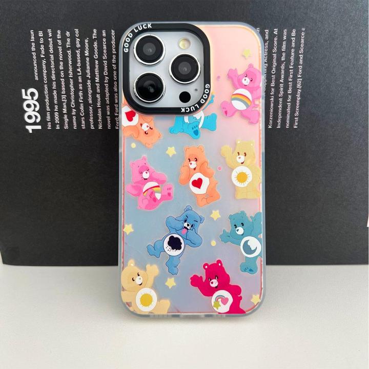 สำหรับ-oppo-เคสเลเซอร์การ์ตูนหมีสายรุ้งสำหรับ-for-oppo-a76-96-74-95-f19-4g-a5s-7-12-a57-77s-a54-a53-33-32-2020-a5a9-a3sa12e-a31-a8-a17k-a16s-a15s