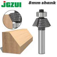 Jgzui 30องศา Bevel Trim Router Bit Bevel Trimming Knife-8mm Shank