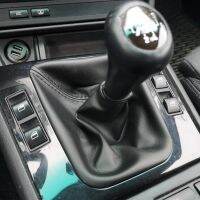 【CW】 Stick Knob Lever Shifter E30 E39 E46 E87 E90 With Gaiter Boot Real Leather Dust-Proof Cover