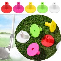 1.5 in 38mm Golf Rubber Stability Tee Holder Golf Training Aid for Driving Range and Practice Mat Red and Pink Gift for Golfer