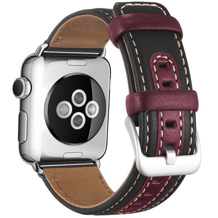 สายหนังแท้สำหรับสายคาด-apple-watch-45มม-44มม-49มม-41มม-40มม-42มม-38มม-สร้อยข้อมือ-i-watch-series-ultra-3-5-6-se-7-8-ไม่รวมเคสและนาฬิกา