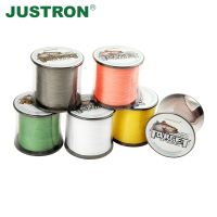 Justron สายเอ็นตกปลา4เกลียวถักประสิทธิภาพสูง,สายเอ็นตกปลาพร้อมบรรจุภัณฑ์จำนวนมาก500เมตร