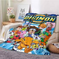 Digimon Cartoon Animation Blanket Pikachu Sofa Office Nap Air Conditioning Soft Keep Warm Customizable b7