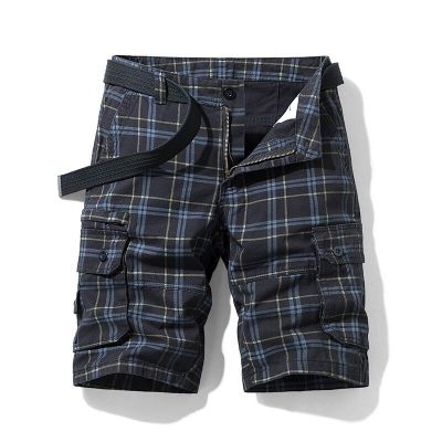 ‘；’ Men Shorts 2022 Fashion Plaid Beach Shorts Mens Casual Camo Camouflage Shorts Military Short Pants Male Bermuda Cargo Overalls