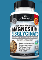 BioSchwartz Magnesium Bisglycinate 100% Chelate No-Laxative Effect , Maximum Absorption &amp; Bioavailability