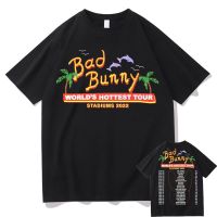 Rapper Bad Bunny UN VERANO SIN TI Graphics T Shirt Men Hip Hop Tshirt Music Album Worlds Hottest Tour 2022 Print T-shirt XS-4XL-5XL-6XL