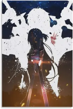 Custom Canvas Art Sword Art Poster Sword Art Online Game Wall